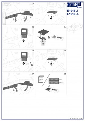 Фильтр салона [угольный] E1916LC HENGST