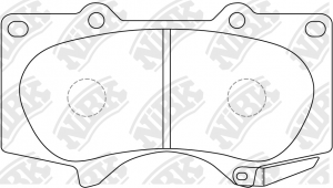 Колодки тормозные MITSUBISHI Pajero 4 (07-) TOYOTA Land Cruiser Prado (03-) пере PN1482 NIBK