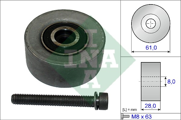 Ролик обводной ГРМ OPEL ASTRA H, J, MOKKA, VECTRA C 532047210 532 0472 10 INA