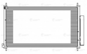 Радиатор кондиц. с ресивером для а/м Honda CR-V (12-) LRAC 2314 LUZAR