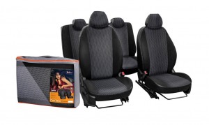 Авточехлы CHEVROLET Niva (16-17) жаккард черные комплект Лима AIRLINE ACCSL53 AIRLINE
