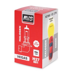 лампа! (H27/2) 27W 12V цоколь под углом (881) Vegas 1шт.\ A78216S AVS