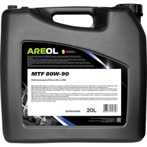 AREOL MTF 80W90 (20L) трансмис. минерал. масло для МКПП!\ API GL-4, MIL-L-2105 80W90AR095 AREOL