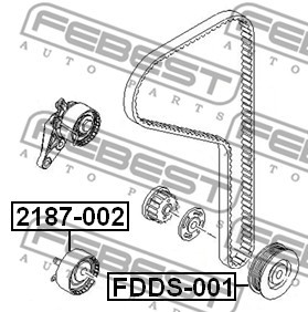 Шкив коленвала FDDS-001 FDDS-001 FEBEST
