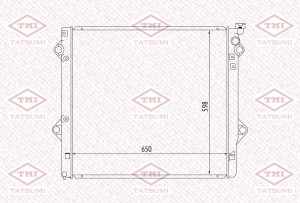 Радиатор охлаждения TOYOTA Land Cruiser Prado/FJ Cruiser 02- TGA1036 TGA1036 TATSUMI