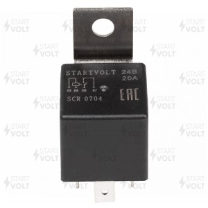 Реле 20А 24В с кронштейном SCR 0704 START VOLT