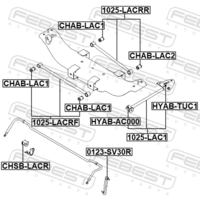 ТЯГА ЗАДНЯЯ ПОПЕРЕЧНАЯ ЗАДНЯЯ 1025-LACRF 1025-LACRF FEBEST