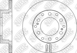 Диск тормозной TOYOTA LC PRADO 2009 RN1553 RN1553 NIBK