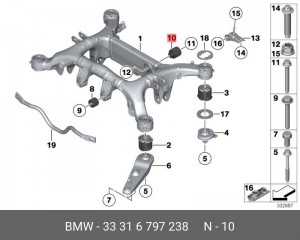 5-СЕРИЯ F10/F11 (2009>) / 7-СЕРИЯ F01/F02 (2008-20 33 31 6 797 238 BMW