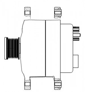Генератор для а/м Renault Arkana (19-)/Duster II (21-) 1.3TCe 120A (LG 0926) LG0926 START VOLT