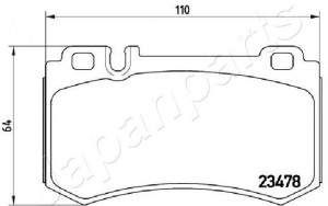 MERCEDES BENZ C209 CLK/ R171 SLK PP0509AF JAPAN PARTS GROUP