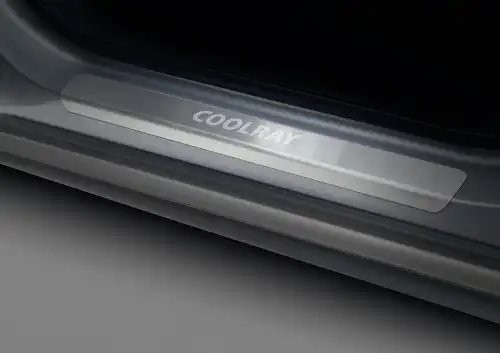 NP.1901.3 Накладки порогов (4 шт.) Geely Coolray 2018-, Belgee X50 2023- NP19013 RIVAL