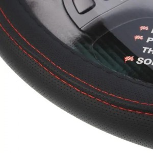 Оплетка руля (M) 37-39см черно-красная MISTAR MIS17STW13BKM MISTAR