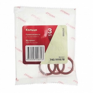 Кольцо КАМАЗ уплотнительное системы питания комплект 3шт. РОСИЧЪ 740.1111578 ROSICH