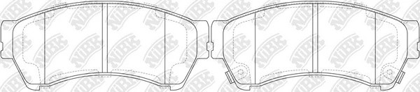 Колодки тормозные MAZDA 6 (GH) (08-) (1.8/2.0/2.5) передние (Sport) (4шт.) NIBK PN5806S NIBK