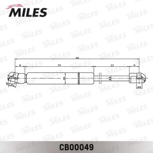 Амортизатор крышки багажника HONDA CR-V III 10/06- (Lesjofors 81 357 36) CB00049 CB00049 MILES