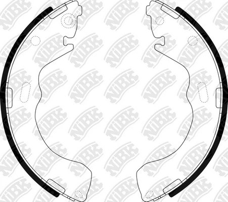Колодки тормозные барабанные FORD MAVERICK 01-/MAZDA 626 97-02/PREMACY 99-/TRIBU FN3382 NIBK