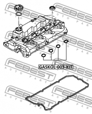 Кольцо уплотнительное свечн колодца MITSUBISHI L200 07- (компл -4шт) GASKOL-003- GASKOL-003-KIT FEBEST