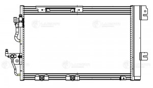 Радиатор кондиц. для а/м Opel Astra H (04-)/Zafira B (05-) 1.6i/1.8i М/А  LRAC21 LRAC 21165 LUZAR
