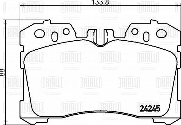 Колодки торм. Lexus LS (06-) диск. перед. (PF 4367) PF 4367 TRIALLI