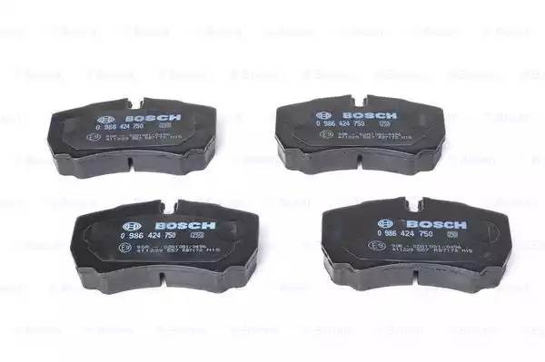 Колодки тормозные FORD Transit (06-) IVECO Daily (99-) задние (4шт.) BOSCH 0 986 424 750 BOSCH