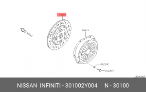 ДИСК СЦЕПЛЕНИЯ 30100-2Y004 NISSAN