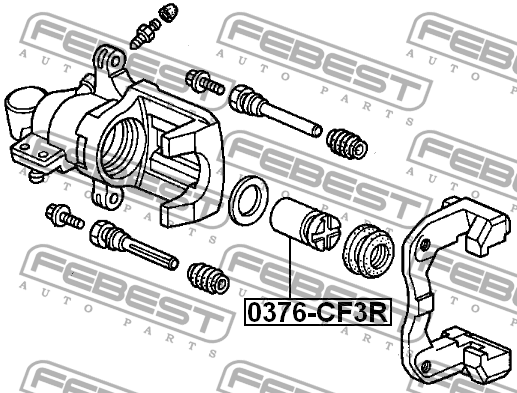 Поршень суппорта 0376-CF3R 0376-CF3R FEBEST