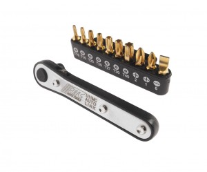 Набор бит 1/4" SL6, PH1-2, TORX, Т10Н-Т40Н с ключом трещоткой 11 предметов JTC JTC-U11MC JTC TOOLS