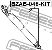 Сайлентблок заднего амортизатора BZAB-046-KIT BZAB046KIT FEBEST