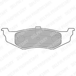 LP1515 колодки дисковые з.\ Chrysler PT Cruiser all 00> LP1515 DELPHI