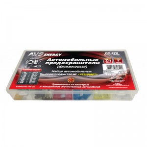 НАБОР ПРЕДОХРАНИТЕЛЕЙ AVS FC-370 BOX (180 ШТ) 'СТАНДАРТ' A80829S AVS