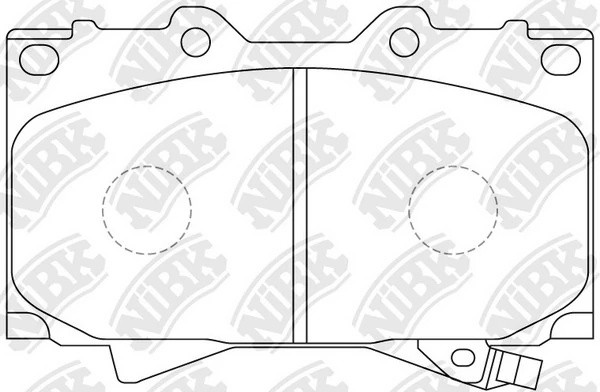 Колодки передние (TOYOTA LAND CRUISER 4.2D 9098/4.2D/4.7 98) PN1411 PN1411 NIBK