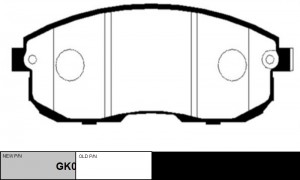 колодки дисковые передние!\ Nissan Tiida 1.6/1.8/1.5DCi 09/07> GK0986 CTR