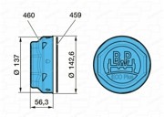 Крышка ступицы ECO Plus 2 Voss 6,5-9 тонн 0521225780 BPW