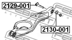 Шайба FORD эксцентриковая FEBEST 2130-001 FEBEST