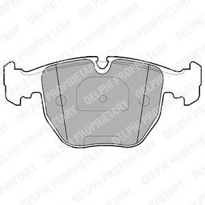 LP1003 колодки дисковые п.\ BMWE39 3.0-4.0/3.0D/E53 3.0/4.4/3.0D 00> LP1003 DELPHI