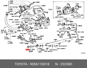 Шайба топливной форсунки 90561-10018 90561-10018 TOYOTA