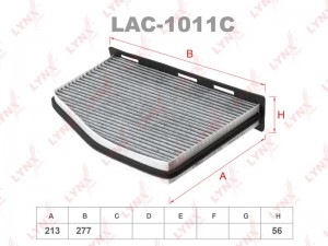 VW GOLF V/ AUDI A3 [8P1] УГОЛЬНЫЙ LAC-1011C LYNXAUTO