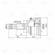 ШРУС Toyota Land Cruiser Prado 150 (09-) (наруж.) (GO 1988) GO1988 TRIALLI