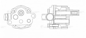 Насос масляный ГАЗ-53 LUZAR LOP 0305 LUZAR