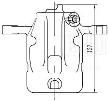 Суппорт тормозной задний левый d=34 мм CF 203601 TRIALLI