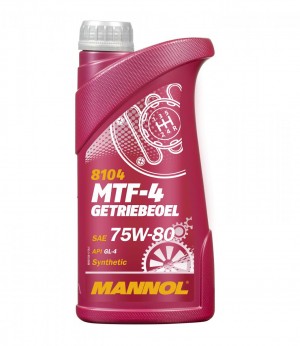 Масло трансмиссионное MANNOL 8104 MTF-4 Gear Oil 75W-80 синтетическое 1 л MN8104-1 MANNOL