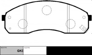Колодки тормозные KIA Carnival 2004 ~ 2006 / K2900 2007 ~ / Pregio 1995 ~ 2006 п GK0519 CTR