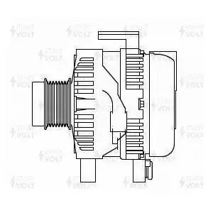 Генератор для а/м Toyota Rav 4 (06-) 2.4i 100A (LG 1945) LG1945 START VOLT