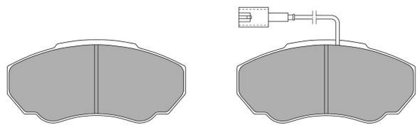 колодки дисковые передн.!\ Citroen Jumper I 94>, Fiat Ducato 94>, Peugeot Boxer  FBP1293 FREMAX