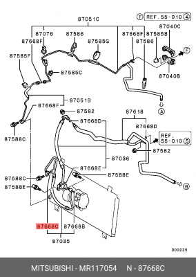 УПЛОТНИТЕЛЬ ТРУБОПРОВОДА КОНДИЦИОНЕРА MR117054 MR117054 MITSUBISHI