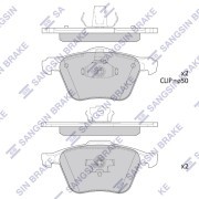 Колодки тормозные VOLVO S60,V70,S80,XC70,XC90 передние (4шт.) SANGSIN SP4363 SANGSIN