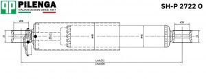 Амортизатор задний масляный ВАЗ 2121 SH-P 2722 - O SHP2722O PILENGA