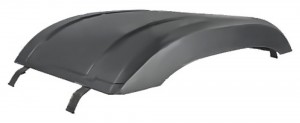 крыло! заднее, верхняя часть, плоское, черный пластик\ MB Actros MP4 M3100931 MARSHALL