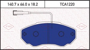 FIAT DUCATO/CITROEN JUMPER 02> 140.8x19.3x66/ с датчиком износа/ на среднюю и ко TCA1220 TATSUMI